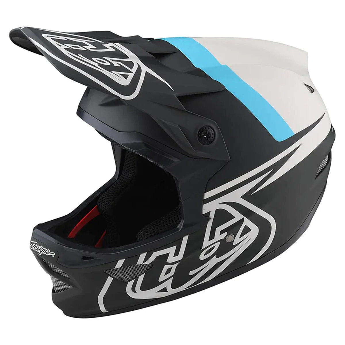 Troy Lee D3 Fiberlite Race Helmet - Slant Green - Image 4