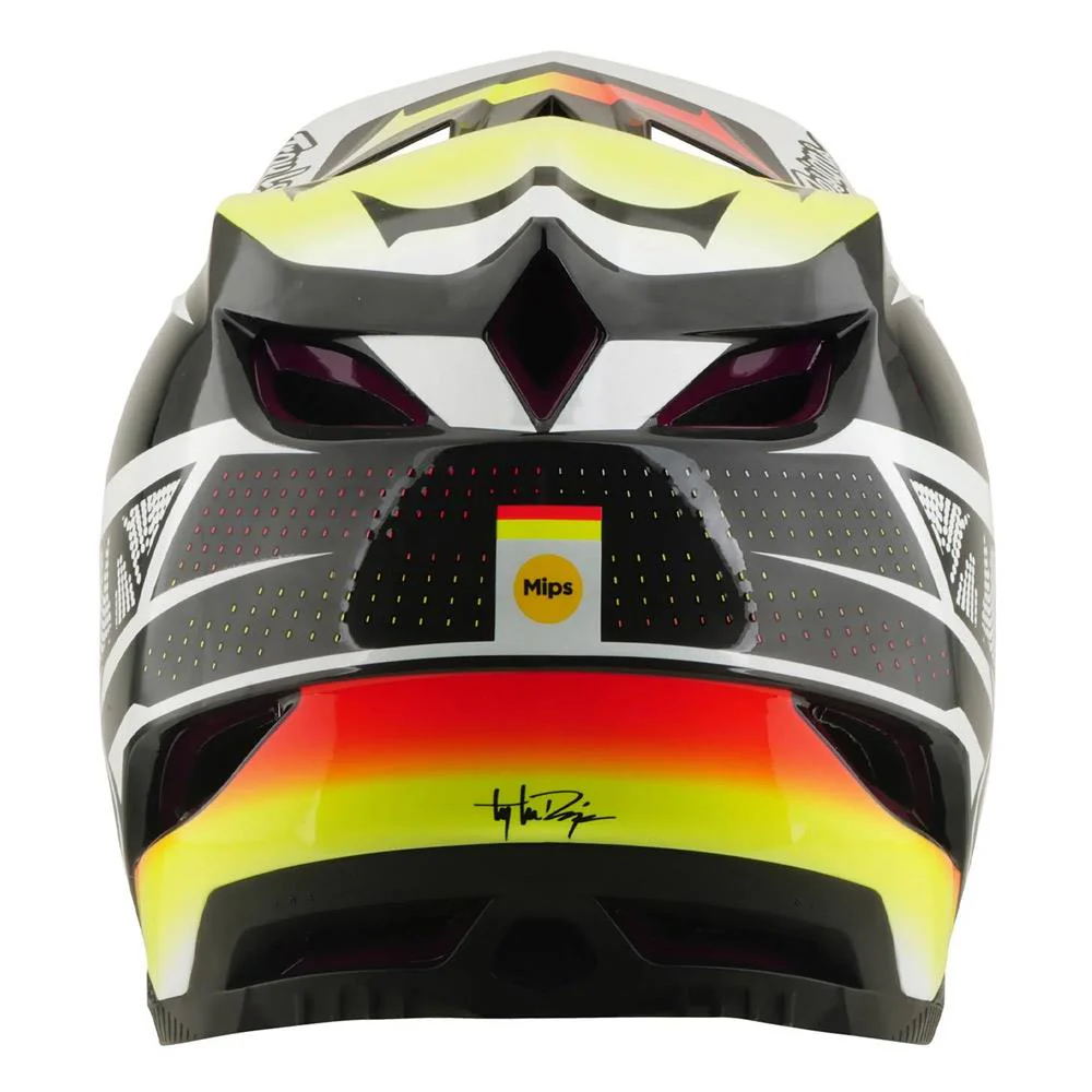 Troy Lee D4 Carbon MIPS Race Helmet - Lined Up Black - Image 5