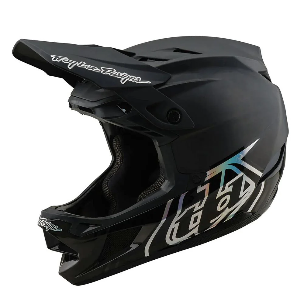 Troy Lee D4 Carbon MIPS Race Helmet - Stealth Black - Image 2