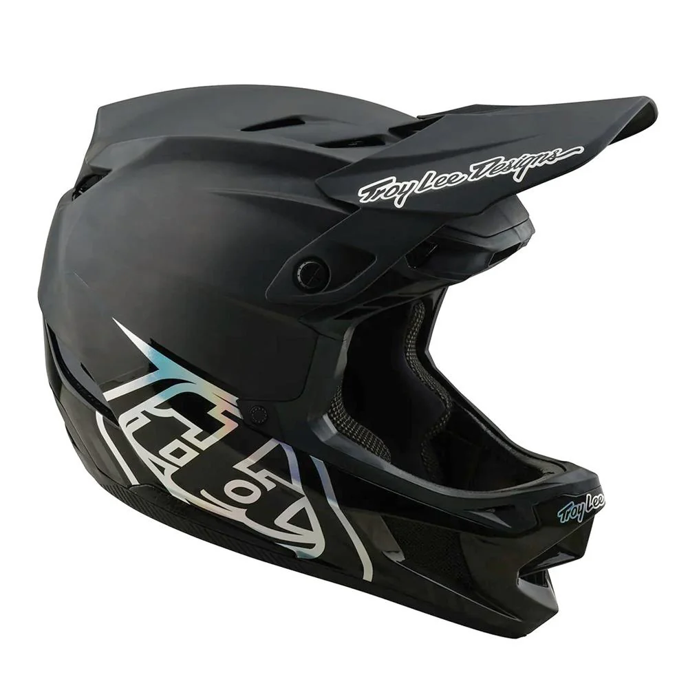 Troy Lee D4 Carbon MIPS Race Helmet - Stealth Black - Image 7