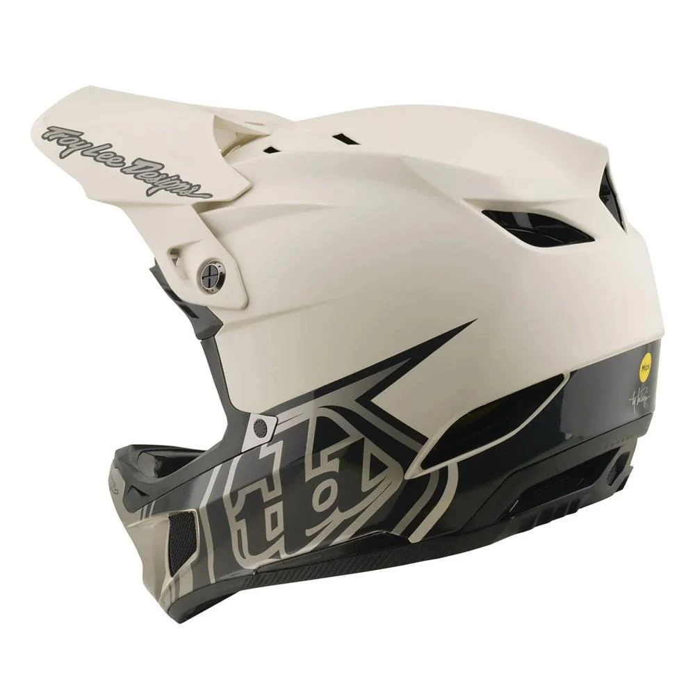 Troy Lee D4 Composite Race Helmet - Stealth Pumice - Image 4