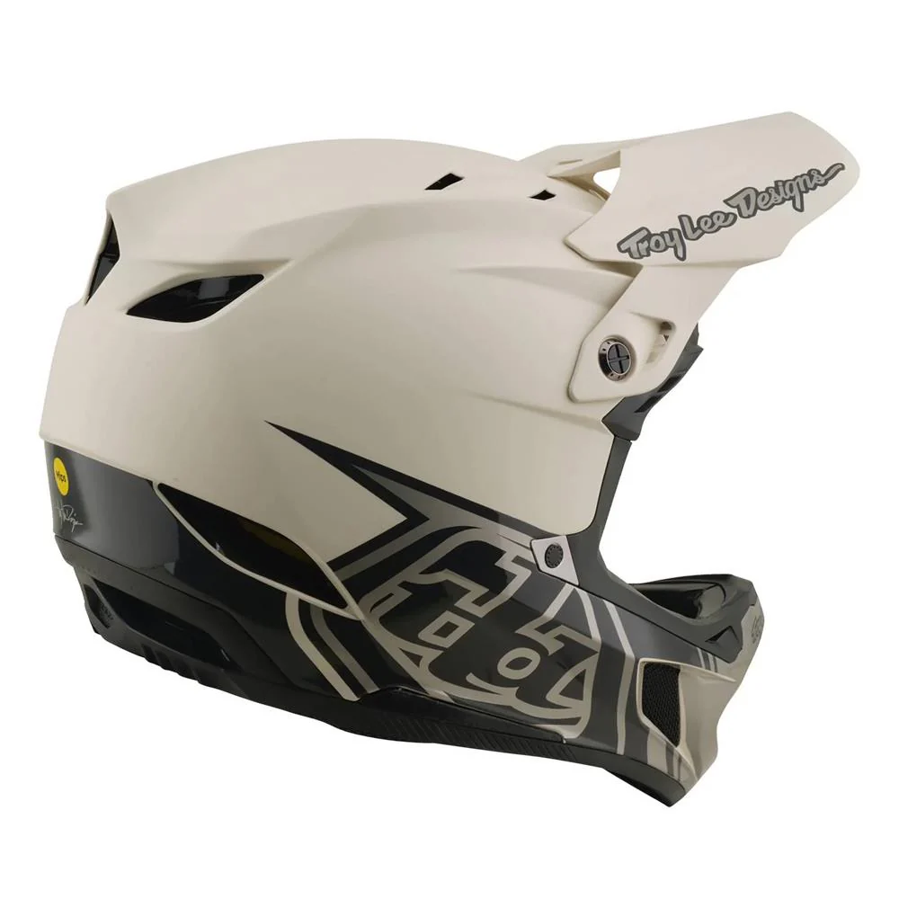 Troy Lee D4 Composite Race Helmet - Stealth Pumice - Image 5
