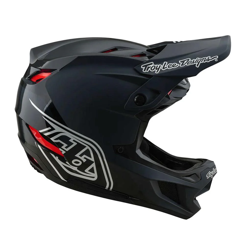 Troy Lee D4 Polyacrylate MIPS Race Helmet - Shadow Black - Image 5