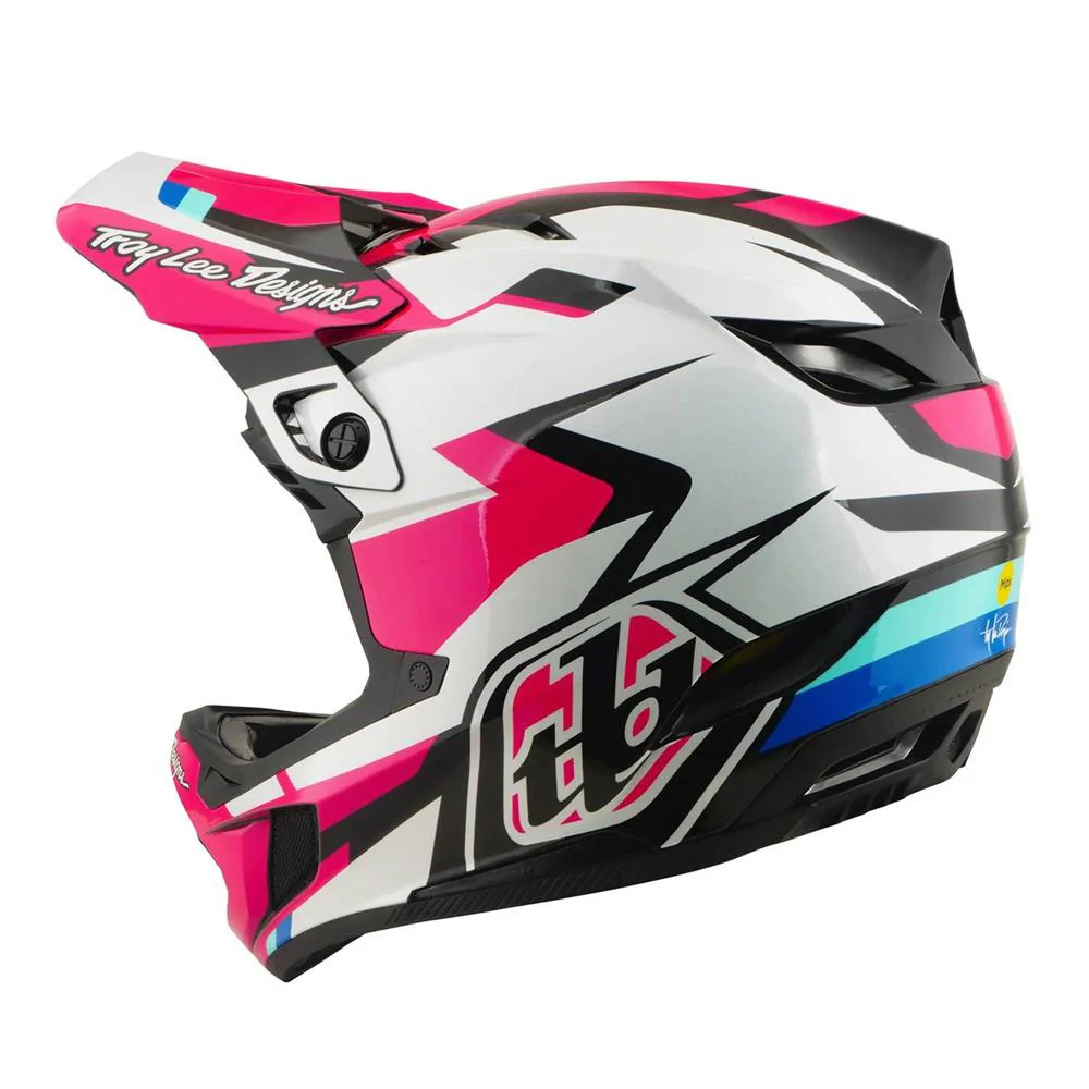 Troy Lee D4 Polyacrylite MIPS Race Helmet - Roamer Magenta - Image 2