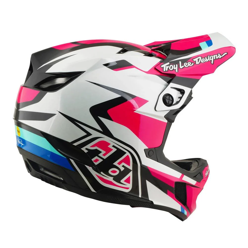 Troy Lee D4 Polyacrylite MIPS Race Helmet - Roamer Magenta - Image 3