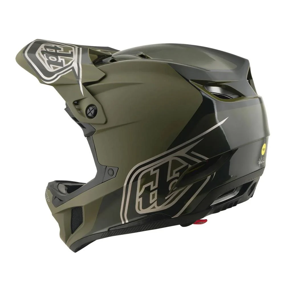 Troy Lee D4 Polyacrylite MIPS Race Helmet - Shadow Beetle - Image 2