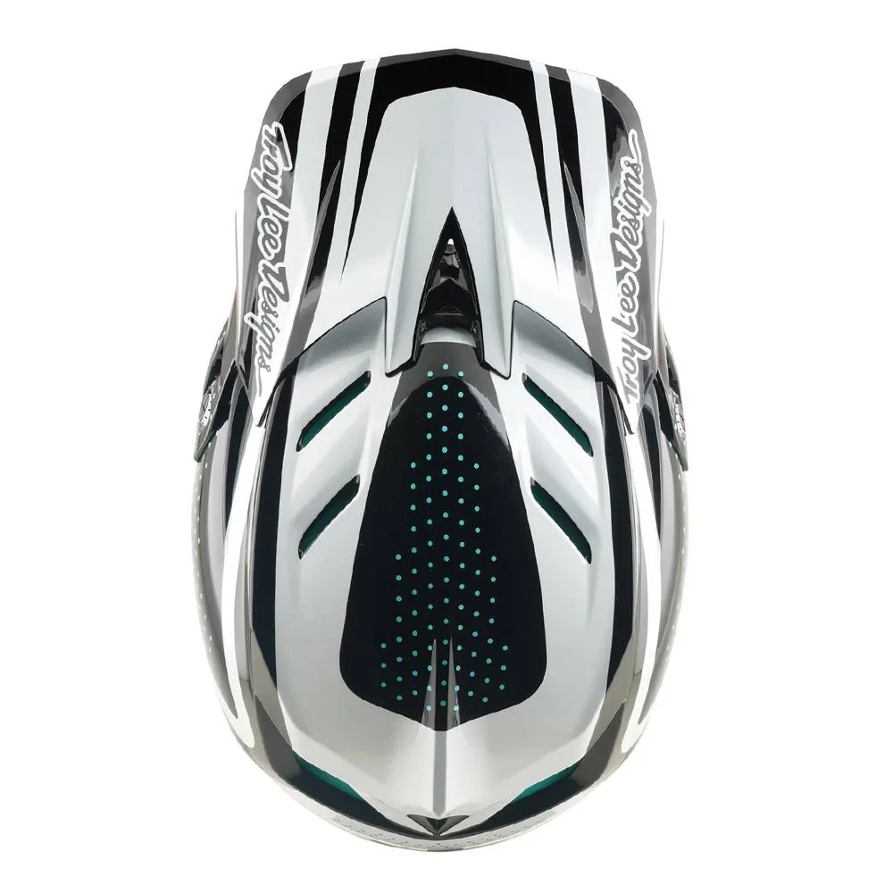 Troy Lee D4 Polyacrylite MIPS Race Helmet - The Line Charcoal/White - Image 6