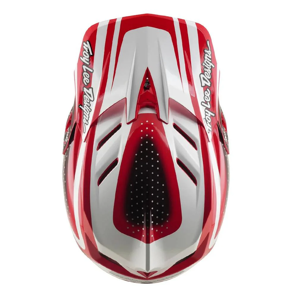 Troy Lee D4 Polyacrylite MIPS Race Helmet - The Line Fire/White - Image 5