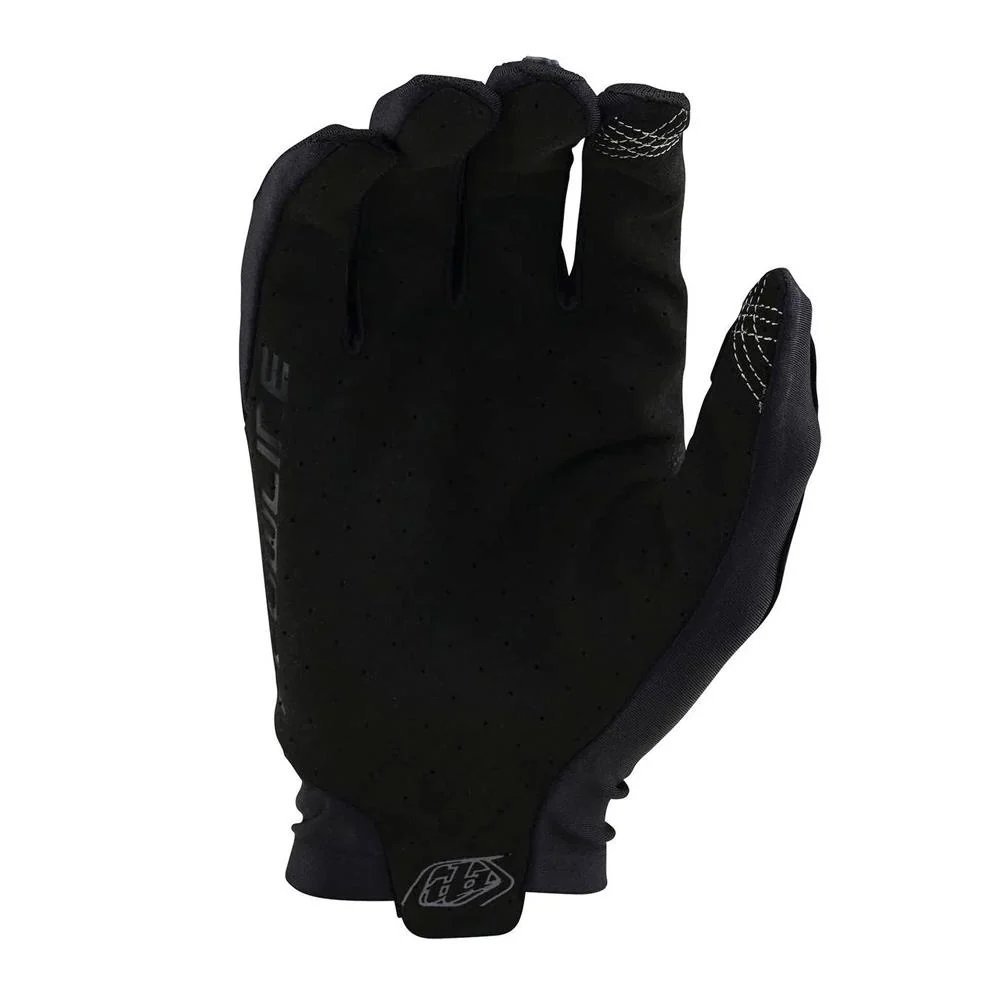 Troy Lee Flowline BMX Race Gloves - Mono Black - Image 2