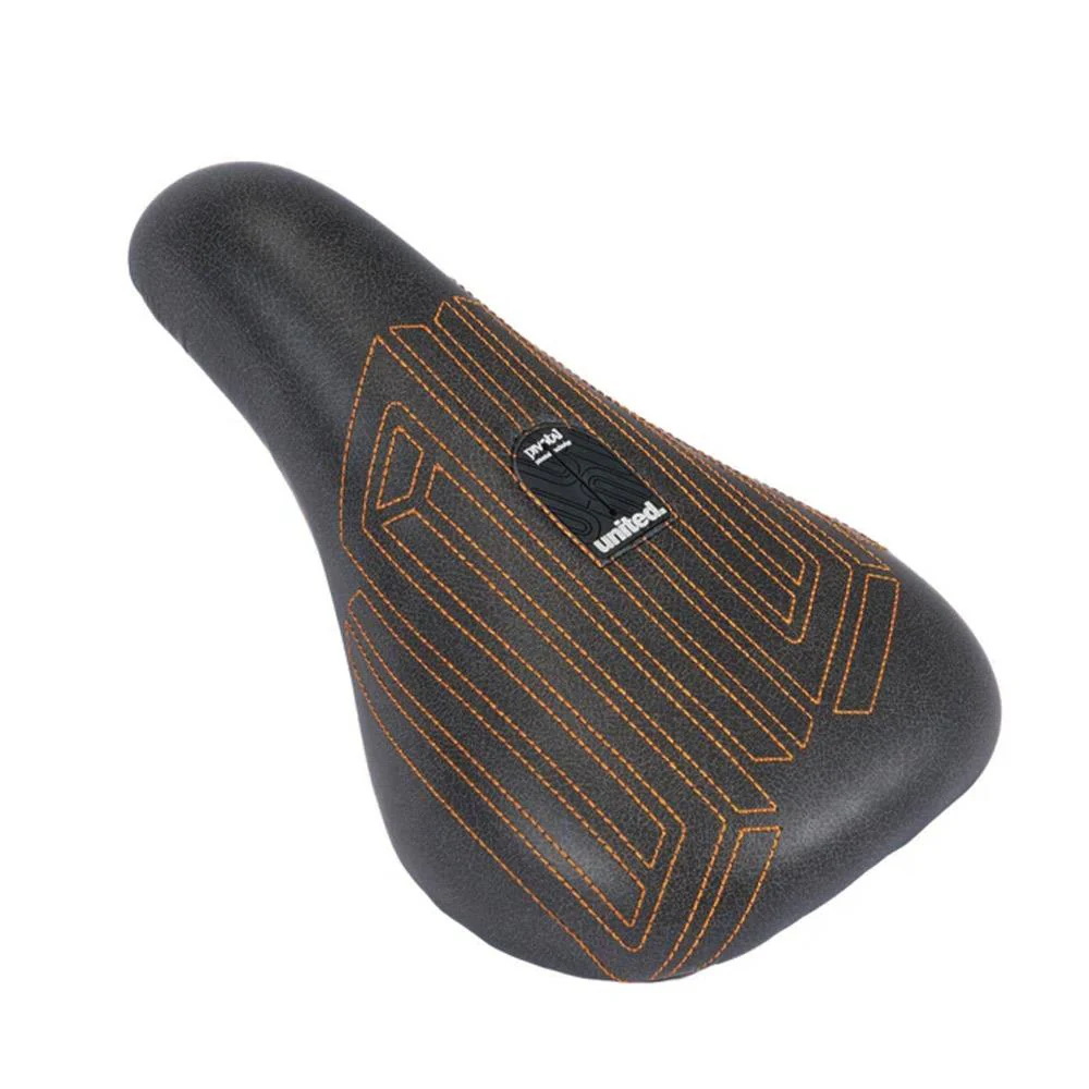 United Squad Fat Pivotal Seat - Black with Orange Stitch - Image 6