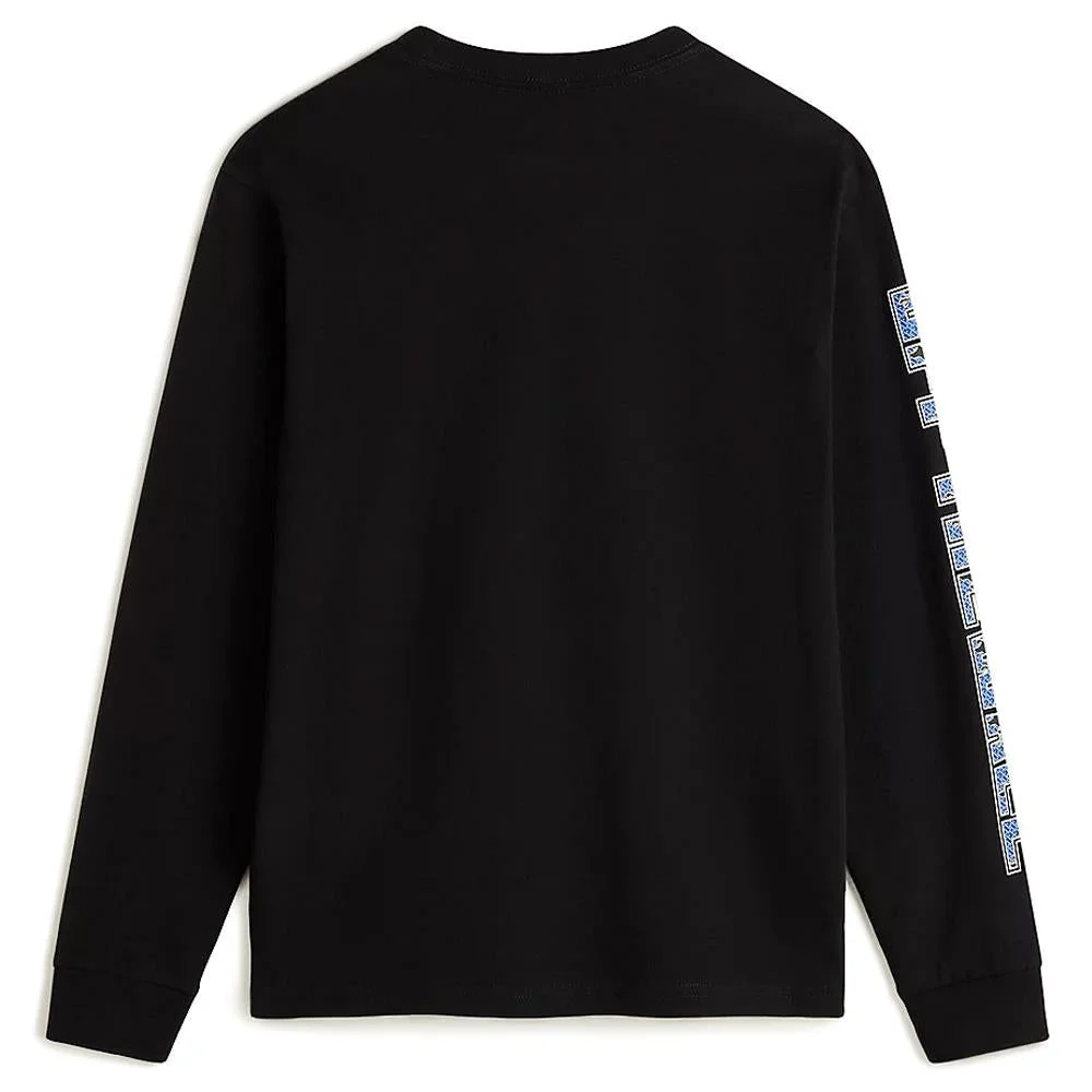 Vans Boys Digi Flames Long Sleeve T-shirt - Black - Image 2