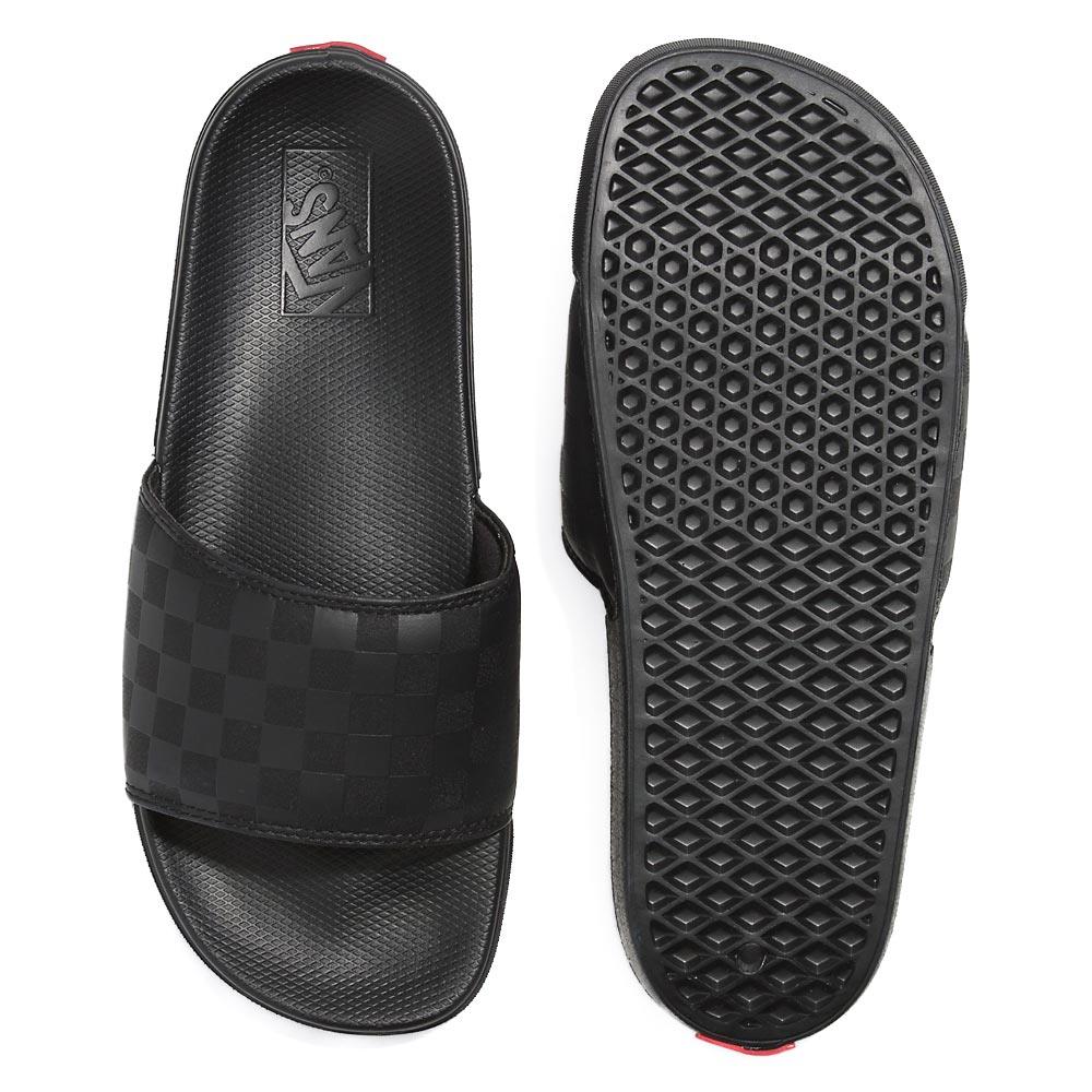 Vans Checkerboard La Costa Slide-On - Black/Black - Image 3