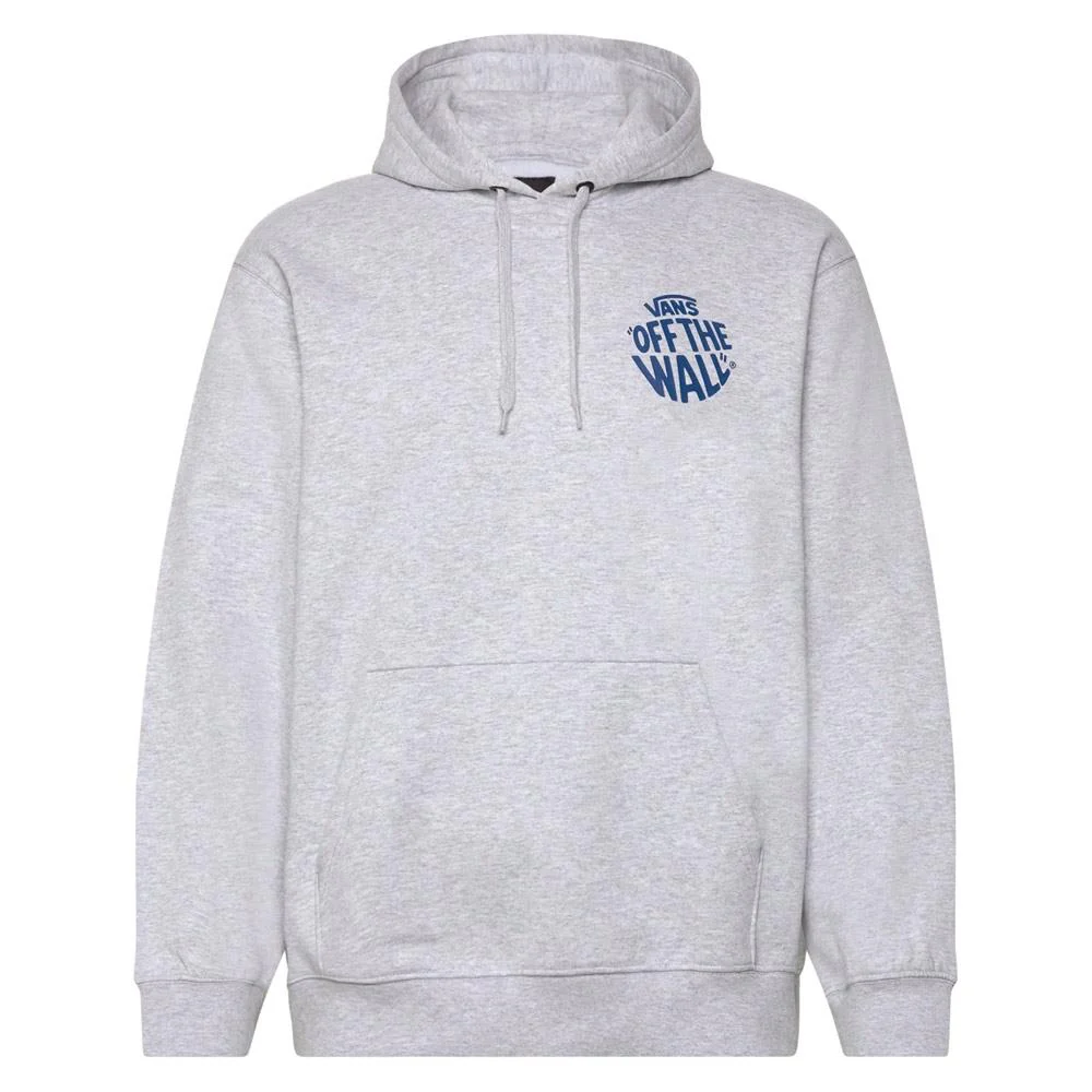 Vans Circle Loose Fit Fleece Pullover Hoodie - Light Grey Heather - Image 2