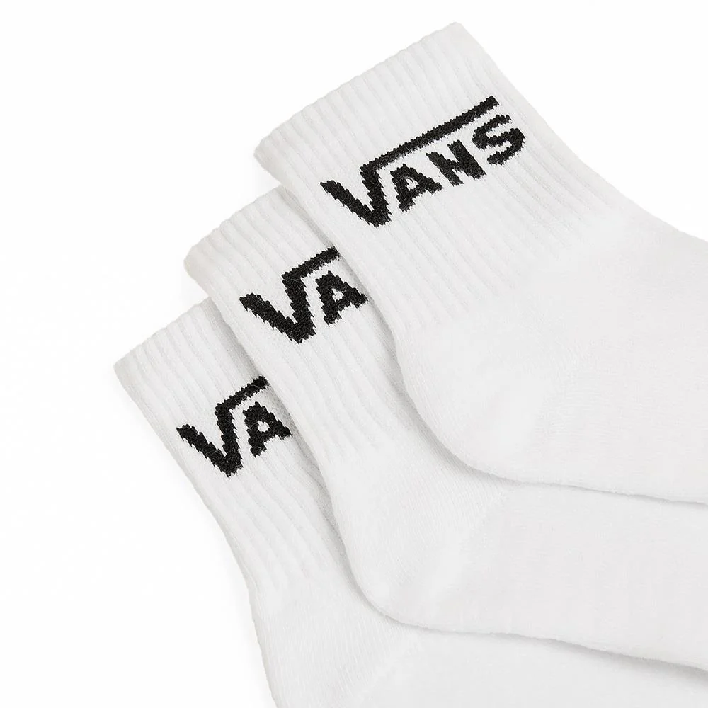 Vans Classic Half Crew Socks 3-Pack - White - Image 2