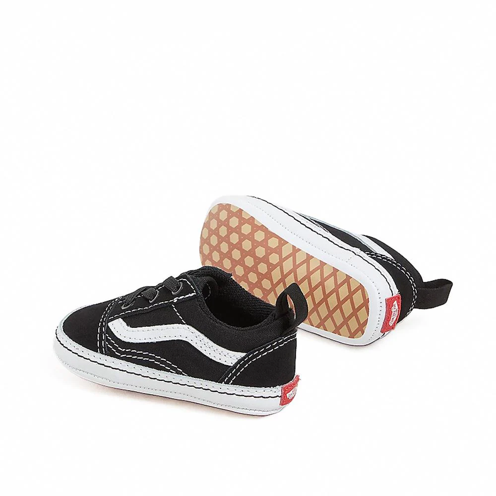 Vans Infant Old Skool Crib Shoes (0-1 Year) - Black/True White - Image 3