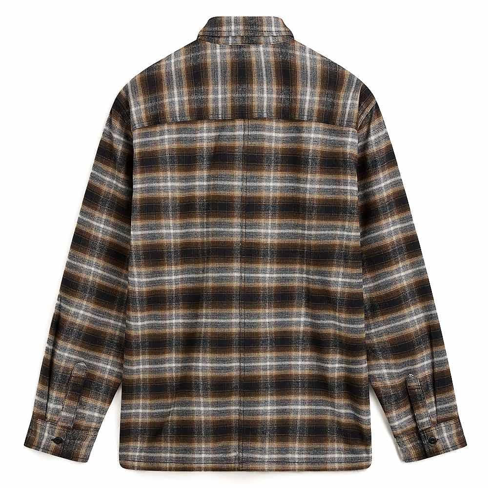 Vans Montwood Zip Flannel Shirt - Black and Sepia - Image 2