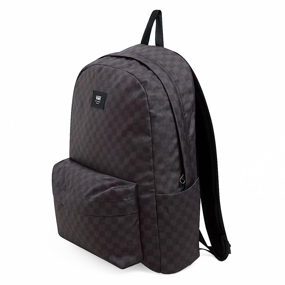 Vans Old Skool Check Backpack - Black/Charcoal - Image 4