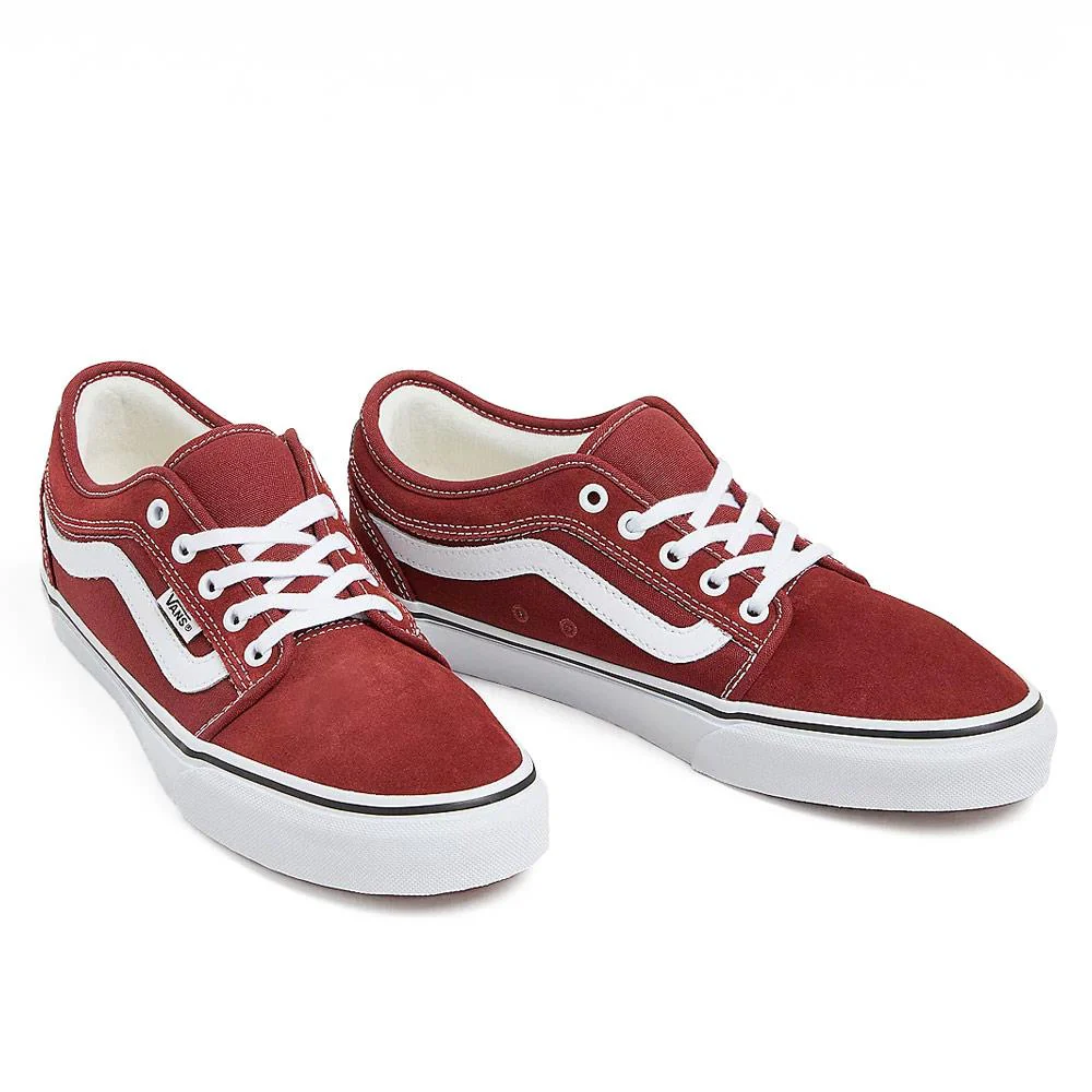 Vans Skate Chukka Low Sidestripe - Burgundy/White - Image 2