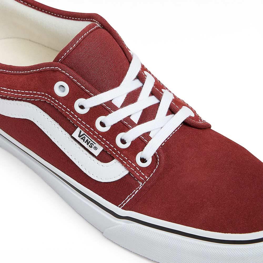 Vans Skate Chukka Low Sidestripe - Burgundy/White - Image 4