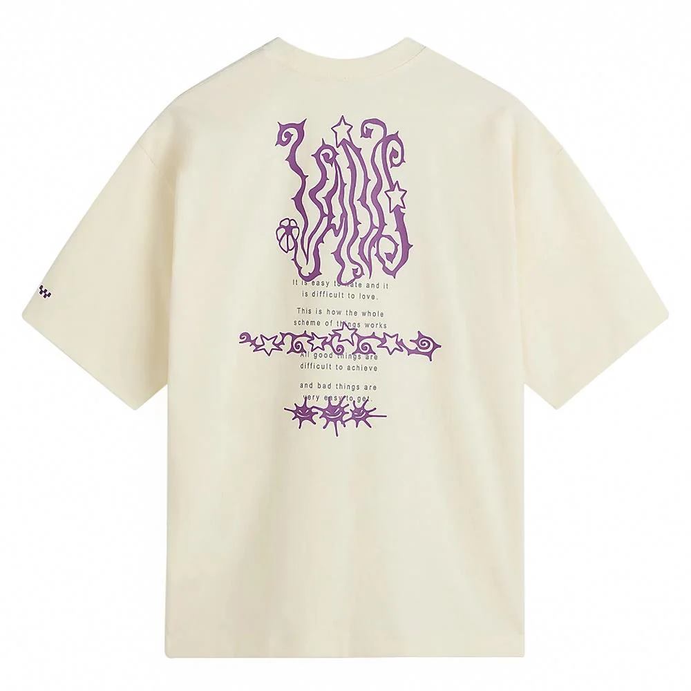 Vans Skate Difficult to Love T-shirt - Marshmallow - Image 2