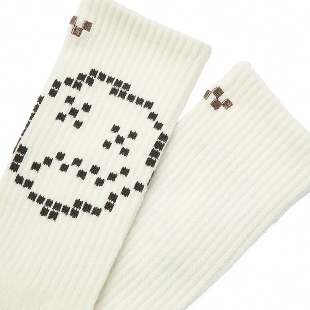 Vans Skate Face Crew Socks - Marshmallow - Image 2