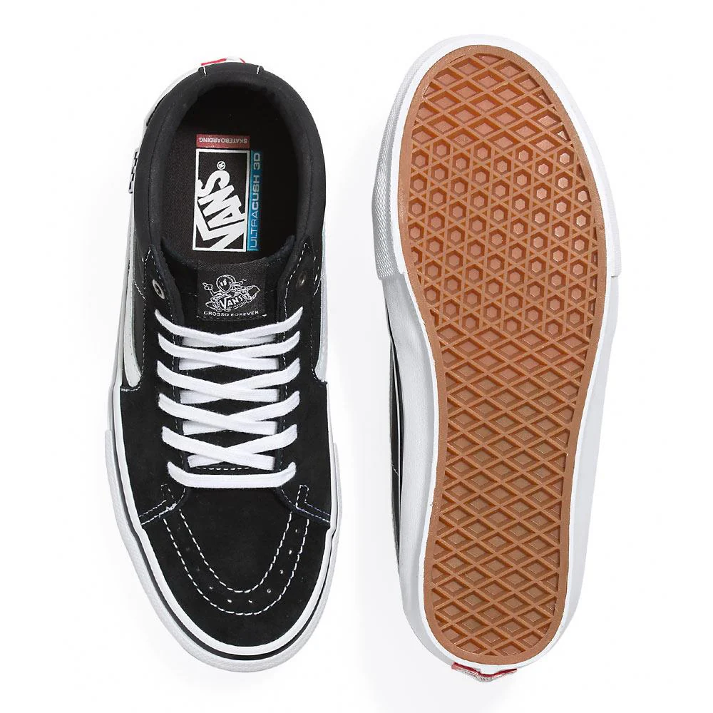 Vans Skate Grosso Mid - Black/White - Image 2