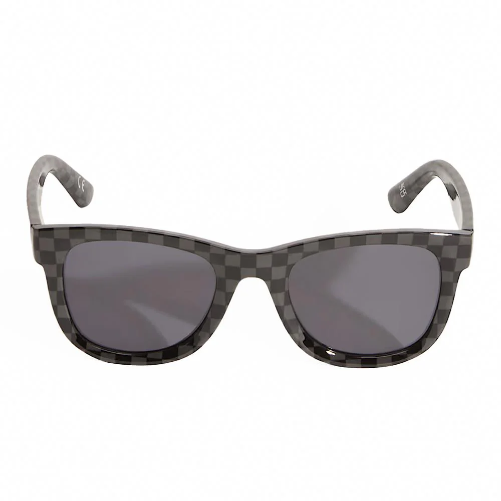 Vans Spicoli Sunglasses - Black and Charcoal Checkerboard - Image 2