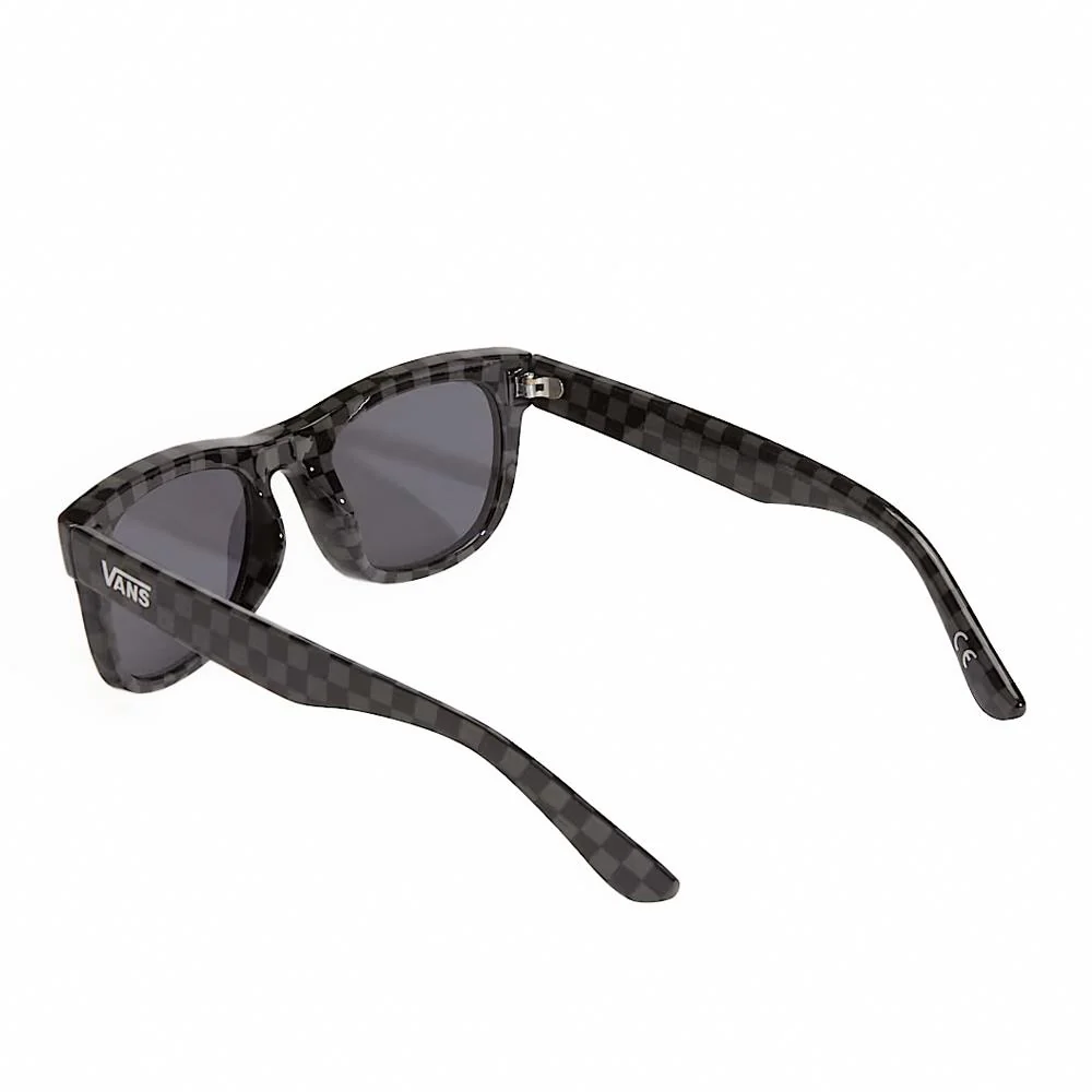 Vans Spicoli Sunglasses - Black and Charcoal Checkerboard - Image 3