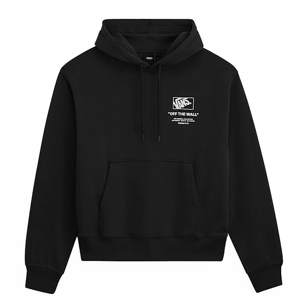 Vans Stacked Hi Pullover Hoodie - Black/White - Image 2