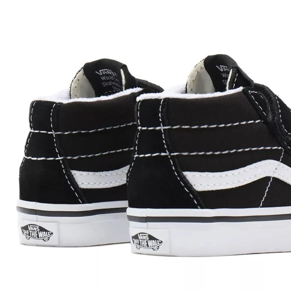 Vans Toddler Sk8-Mid Reissue V Hook and Loop Shoes - Black - Image 5