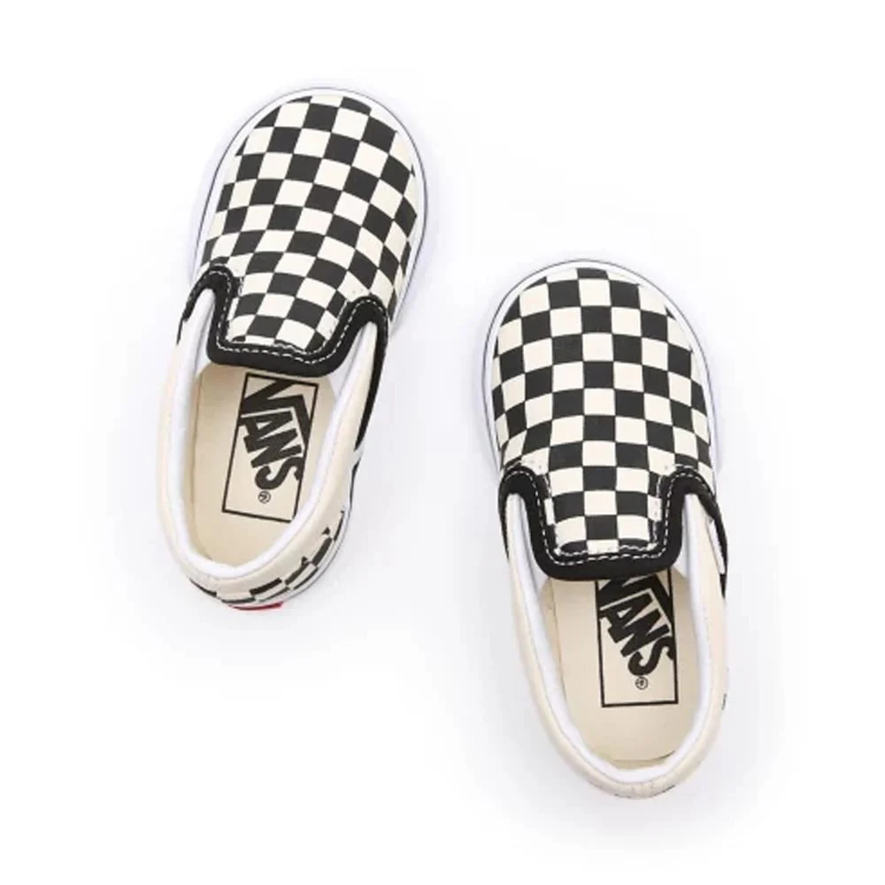 Vans Toddler Slip-On Shoes (1-4 Years) - Checkerboard Black/White - Image 3