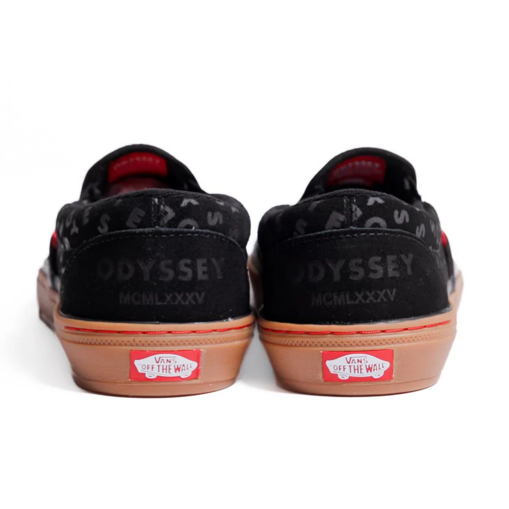 Vans x Odyssey BMX Slip-On - Black/Red/Gum - Image 6